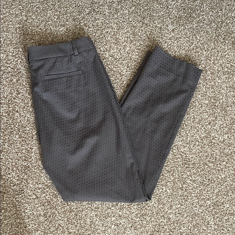 Banana Republic Printed Straight Leg Dress Pants
